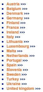 Eurocloud liste pays